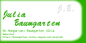 julia baumgarten business card